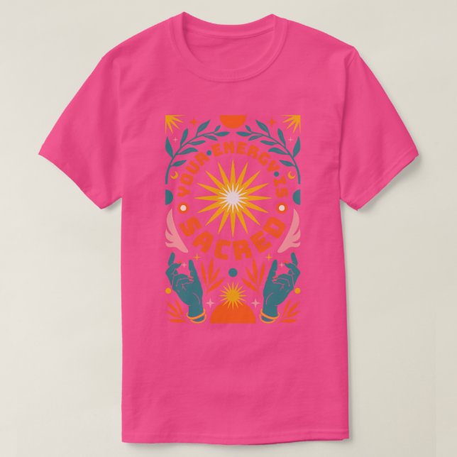 Camiseta Energia sagrada (Frente do Design)