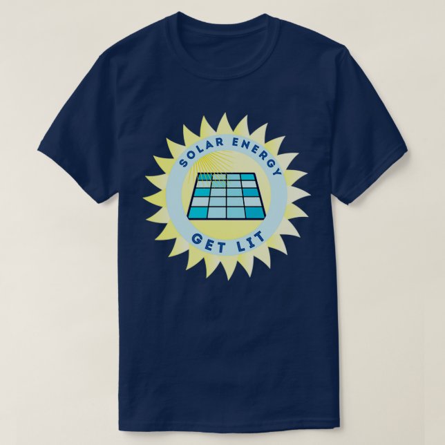 Camiseta Energia solar acenda (Frente do Design)