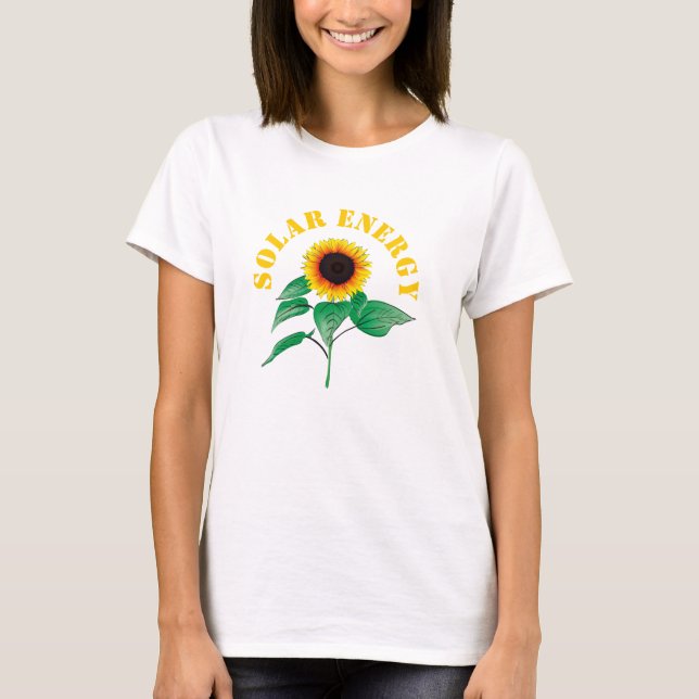 Camiseta Energia Solar Personalizada Alterações Climáticas  (Frente)