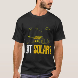 Camiseta Energia Solar Tem Painéis Solares Engraçado Energi