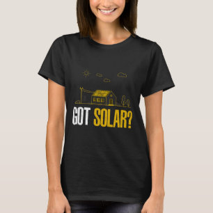 Camiseta Energia Solar Tem Painéis Solares Engraçado Energi