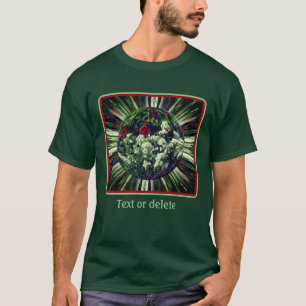 Camiseta Energias Abstratas de Jardim de Flores Personaliza