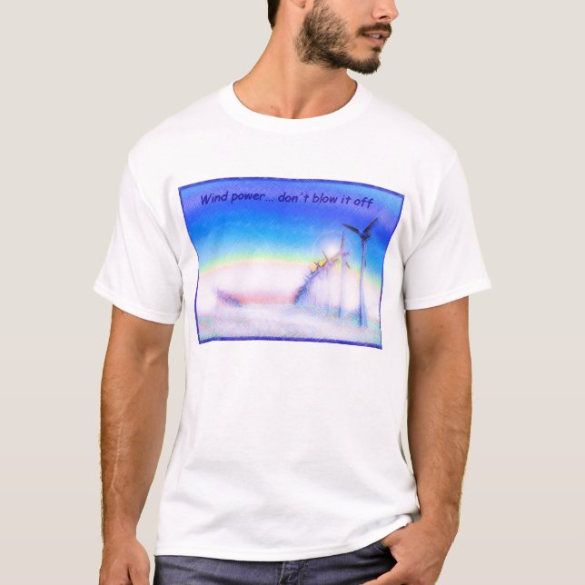 Camiseta Energias eólicas demasiado (Frente)