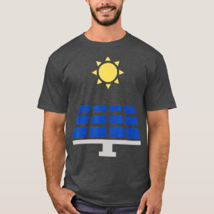 Camiseta Energias renováveis de energia solar verde de pain
