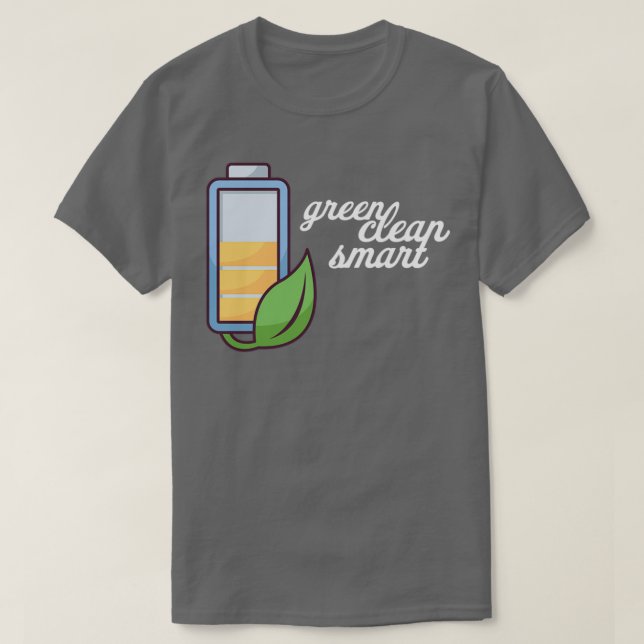 Camiseta Energias renováveis I eletricidade de transição en (Frente do Design)