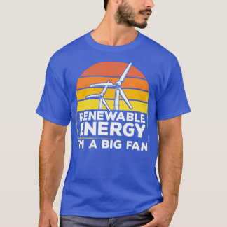 Camiseta Energias Renováveis Ix27m Um Vento Vento Turbino D