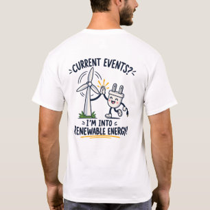 Camiseta Energizado por Energia Limpa – Energia Renovável E
