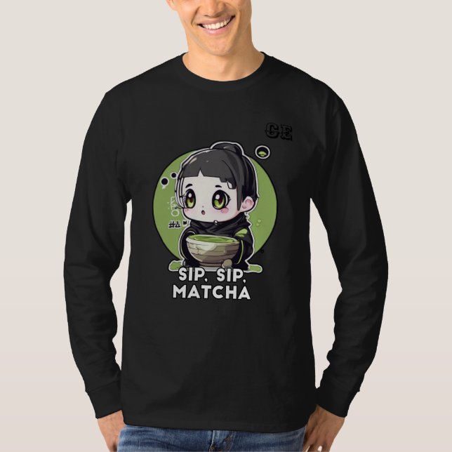 Camiseta Energize o seu dia com Matcha Green Tea (Frente)