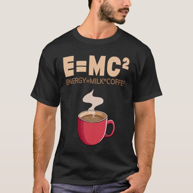 Camiseta Energy milk x Café2 Coffee Cute EMC2 (Frente)