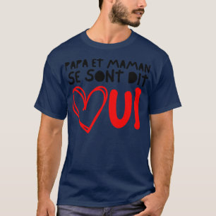 Camiseta Enfant Futurs Maries Annonce Mariage Papa et Maman