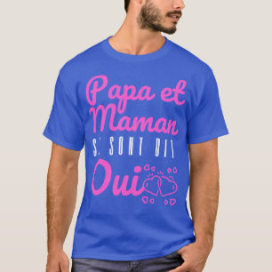Camiseta Enfant Futurs Maries Annonce Mariage Papa et Maman