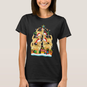 Camiseta Enfeite de árvore de Natal com chapéu de Papai Noe