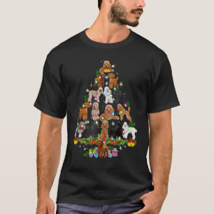 Camiseta Enfeite de árvore de Natal engraçado de Poodle Nat