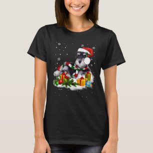 Camiseta Enfeite de Árvore de Natal Schnauzer Pet Cão 1