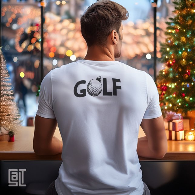 Camiseta Enfeite de Golfe de Natal Clássico (Criador carregado)