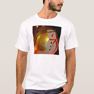 Camiseta Enfeite de Homem de Neve Geado
