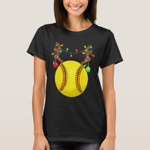 Camiseta Enfeite de Natal de Chifre de Rena Softll Ll Pijam