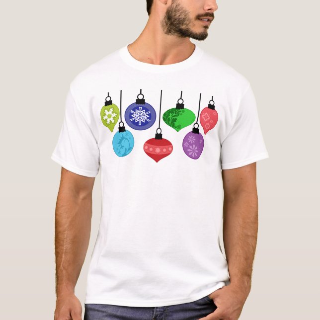 Camiseta Enfeites de natal (Frente)
