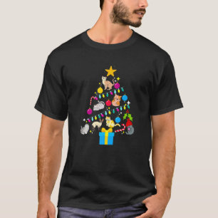 Camiseta Enfeites de natal de Cat Tree Engraçado Xmas
