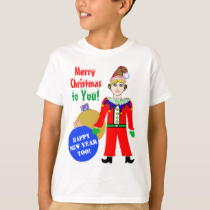 Camiseta Enfeites de natal do Boy Elf