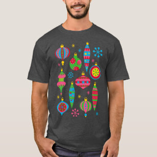 Camiseta Enfeites de natal retrorreflectores Modo de Meio s
