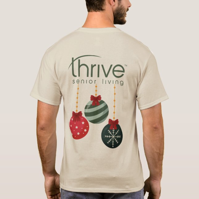 Camiseta Enfeites de natal triviais (Verso)