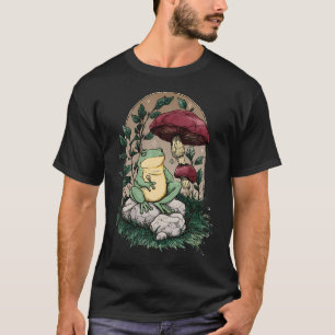 Camiseta Enfeitiçada Frogcore - Fungos E Sapo - Co