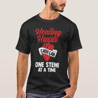 Camiseta Enfermagem Cathlab Cura Corações Cateter Enfermeir