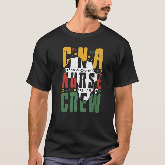 Camiseta Enfermagem certificada por enfermeira afro-america (Frente)