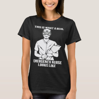 Camiseta Enfermagem Cuidador Enfermeira de Emergência Hosp