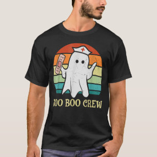 Camiseta Enfermagem de Boo Crew Life RN LPN Enfermeiro de S