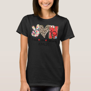 Camiseta Enfermagem De Paz Enfermeira De Vida Da Cna Mulher