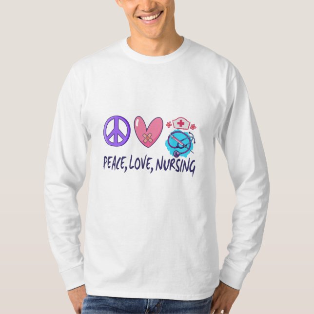 Camiseta Enfermagem do Amor pela Paz (Frente)