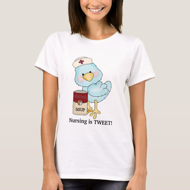 Camiseta Enfermagem é t-shirt do tweet (Frente)