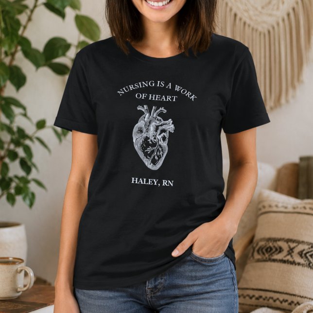 Camiseta Enfermagem é um Trabalho de Coração (Criador carregado)