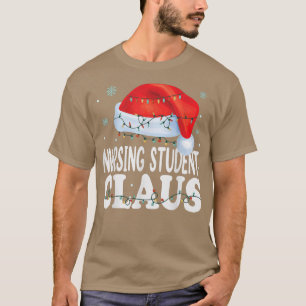 Camiseta Enfermagem Estudante Claus Natal Engraçado Coincid