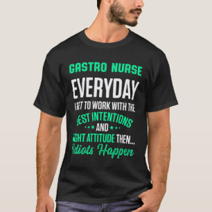 Camiseta Enfermagem Gastrointestinal Enfermeira Trabalho GI