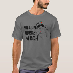 Camiseta Enfermagem Milhões de Enfermeiros Março De 2022