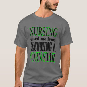 Camiseta Enfermagem Noturna Salvou-Me De Me Tornar CNA NPN 