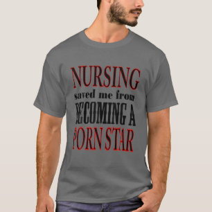 Camiseta Enfermagem Noturna Salvou-Me De Me Tornar CNA NPN