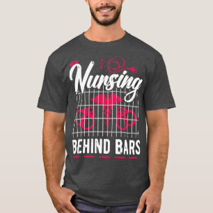 Camiseta Enfermagem Por Trás de Enfermeiro de Correção de B