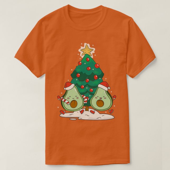 Camiseta Enfermaria de Árvore de Natal de Bonito Verde, Avo (Frente do Design)