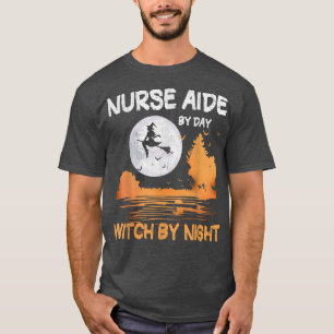 Camiseta Enfermeira À Vira Do Dia De Bruxas À Noite De Hall