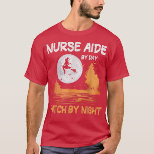 Camiseta Enfermeira À Vira Do Dia De Bruxas À Noite No Dia