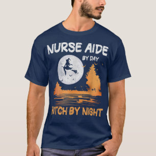 Camiseta Enfermeira À Vira Do Dia De Bruxas À Noite No Dia