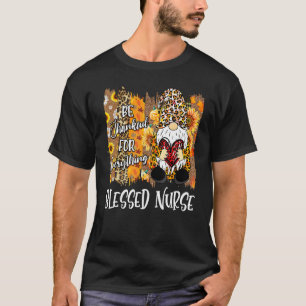 Camiseta Enfermeira Abençoada Gnomo Fall Family Graças