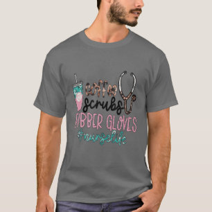 Camiseta Enfermeira Adorando Estudante RN Life Obrigado Pre
