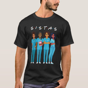 Camiseta Enfermeira Afro-Americana Rainha das Sistas Negras