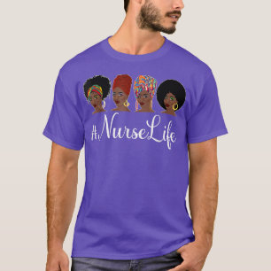 Camiseta Enfermeira Afro Melanin Enfermeira Negra Enfermeir