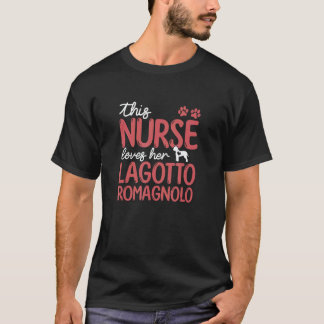 Camiseta Enfermeira Ama Cachorro Lagotto Romagnolo Para Mãe